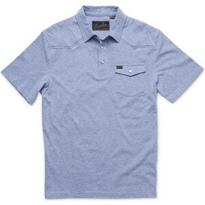 Howler Brothers Ranchero Polo Shirt Men’s in Vintage Blue Heather